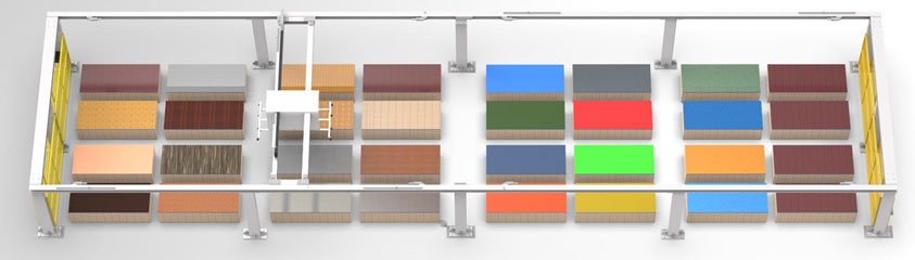 ГОРИЗОНТАЛЬНЫЙ СКЛАД ПЛИТНОГО МАТЕРИАЛА