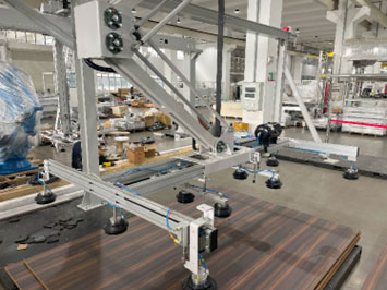 Горизонтальный склад плитного материала