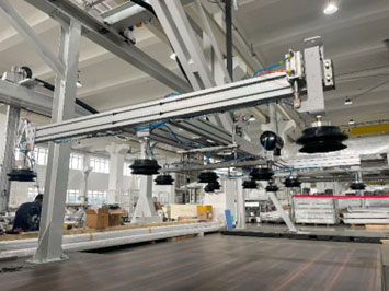 Горизонтальный склад плитного материала