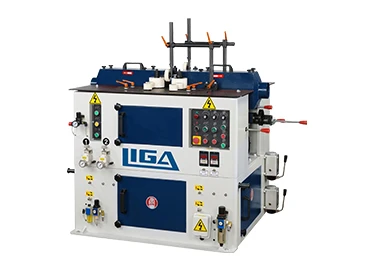 Двухсторонний шлифовальный станок проходного типа для  криволинейных и прямолинейных брусковых деталей LIGA GB-625-R3-BS