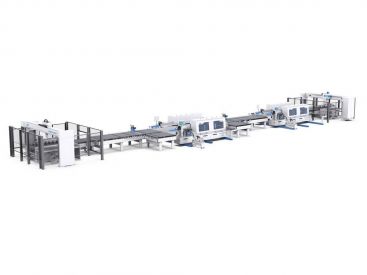 Автоматизированная кромкооблицовочная ячейка KDT на базе кромкооблицовочных станков KE-2368JHSKCAD и KE-2368JHSKCAD