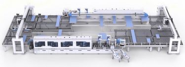 Автоматизированная Кромкооблицовочная ячейка KDT на базе кромкооблицовочных станков KDT KE-496GHCIO