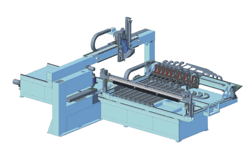 Фрезерный обрабатывающий центр пакетного раскроя с присадкой ChangFeng CF-JET3020.CNC