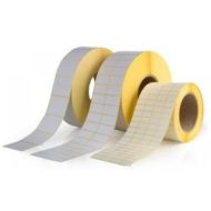 Термотрансферные этикетки, полуглянец 28х175, намотка 900 шт в 2 ряда, втулка 40мм