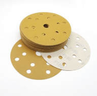 Шлифовальный круг Ligreat на бумажной основе желтый  д150мм 15отв. Р180, упак 100 шт