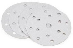 Шлифовальный круг Ligreat на бумажной основе белый  д125мм 8отв. Р240, упак 100 шт