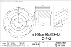 Фреза DIA напайная 100*30*48 z3+3  LH H4 Altesa Advantage 5000 RF