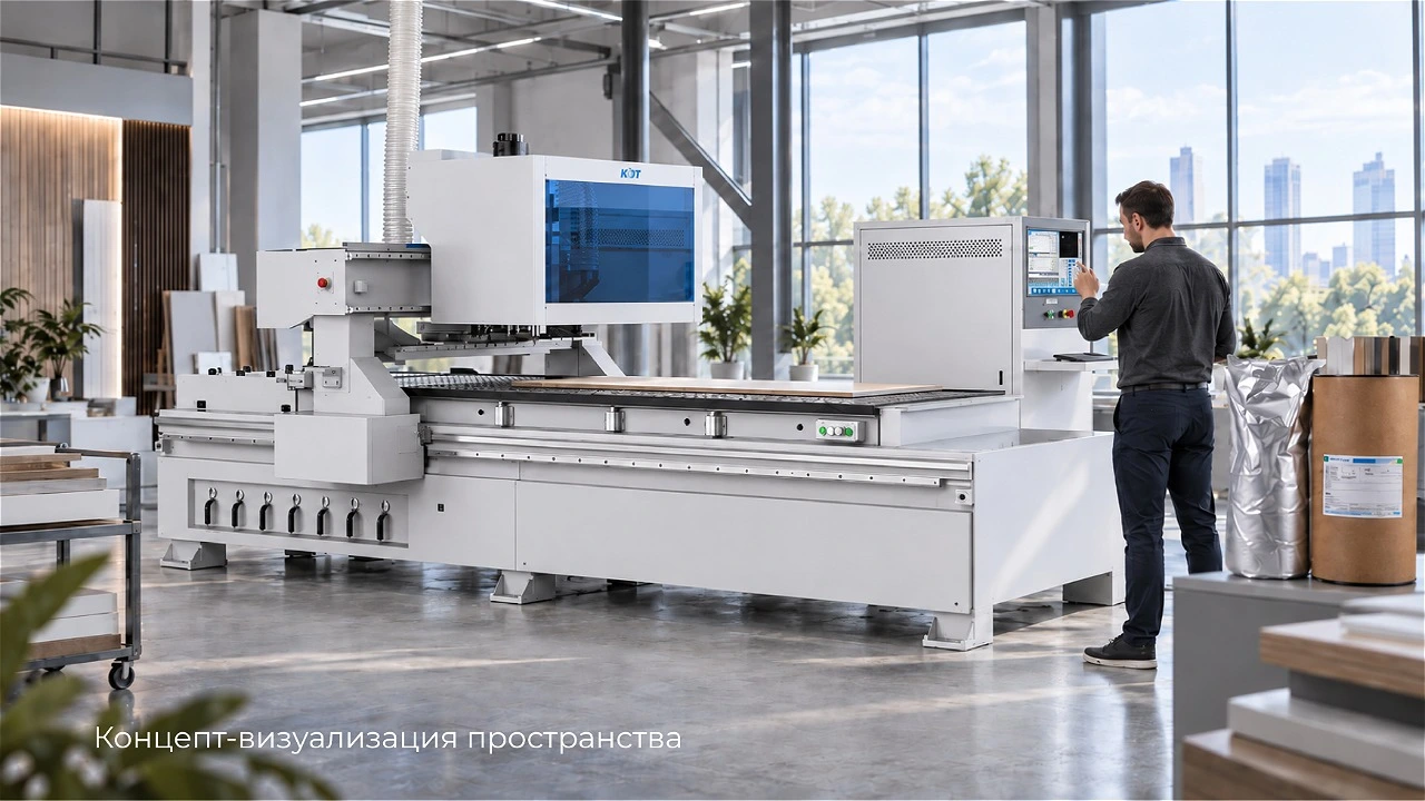 Демонстрация оборудования KDT в Центре Мебельных Технологий LIGA